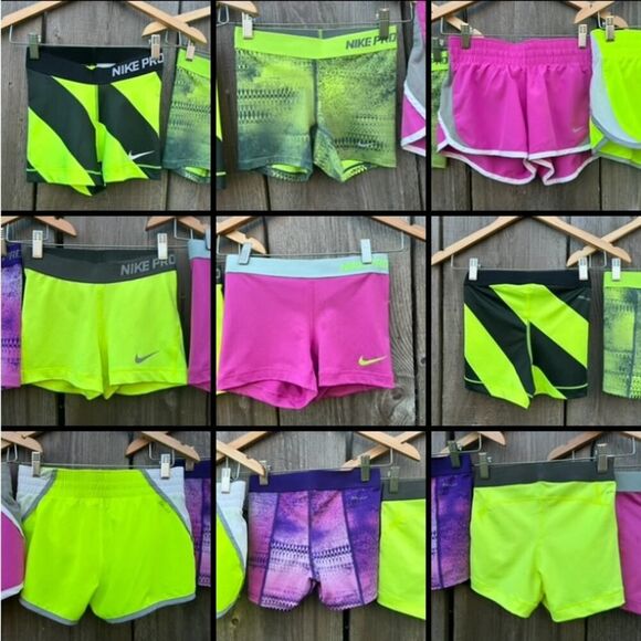 Nike Pants - NIKE PRO Shorts Womens Sz Small Compression Training 3.0"  Neon NWOT Spandex